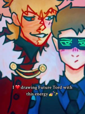 A post by @ecclipxe_eddsworld on TikTok caption: Him being a merderus maniac with a cvnty attitude. I am so here for it🤌✨…don’t think Tom is though lol- • #Eddhead #ewredleader #eddsworldfanart #ewfuturetom #tordtom 