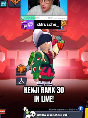 A post by @xbrusche on TikTok caption: COMTINUA IL PUSH DI KENJI RANK 30 😌 #brawlstars #brawlstarsita #brawlstarstiktok #fyp #perte #xbrusche #gaming #twitch 