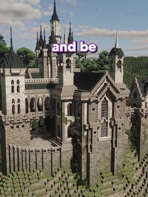 A post by @snifferish on TikTok caption: GUESS WHOS BACKKK (again) this time with a lovely gothic castle! #Minecraft #snifferish #minecraftbuilding #gothic 