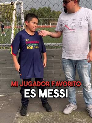 A post by @soyfan10 on TikTok caption: ¡¡EL MAYOR FAN DE MESSI!! 🤯🔥 #TikTokDeportes #Futbol #Messi #Regalo 