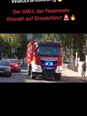 A post by @blaulicht.gummersbach on TikTok caption: #blaulichter_oberberg #feuerwehr #rösrath #hoffnungsthal #waldbrandübung #freiwilligefeuerwehr #rheinischbergischerkreis @miguel_112_ @Einsatzfahrtenfilmer aus NRW @Blaulichtfotografieoberberg 