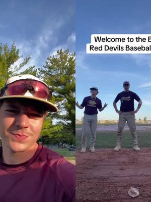 A post by @kingmilkdud on TikTok caption: #duet with @eurekaredevilsbsbl UH OHHHHH #baseball #collegebaseball 