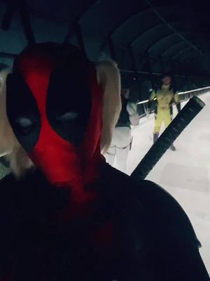 A post by @jolieonjupiter on TikTok caption: open wounds #deadpool #deadpoolcosplay #wolverine #wolverinecosplay #yelenabelova #yelenabelovacosplay @Jon Snow @Lyss ♡ 