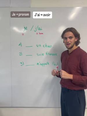 A post by @francaiscommejamais on TikTok caption: Je / J’ai ? 🇫🇷🤔 #learnfrench #french #teachersoftiktok 