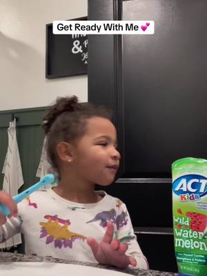 A post by @krystaldoddles on TikTok caption: Get ready with our almost 3 year old!  #mixedbaby #mixedgirl #curly #momanddaughter #toddlersoftiktok 