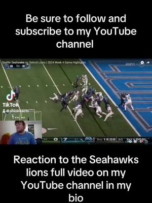 A post by @ishea54_ on TikTok caption: Subscribe to my youtube channel sheareacts #subscribe #follow #nfl #sports #reaction 