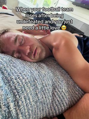 A post by @pkcreedon on TikTok caption: anyone else’s husband get this way after a loss?🥺 #gohawks #seahawks #footballtiktok #lgbt #lgbtq #gay #gaytiktok #husband #couple #couplegoals #Relationship #thursday #thursdaynightfootball #fy 