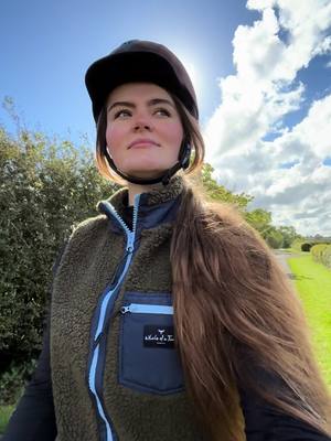 A post by @emeraldroberts12 on TikTok caption: Autumn is finally here🤎🍂🐴 Wearing my new Highland Sherpa Gilet from @Whale Of A Time 🩵 #whaleofatime #fyp #whaleofatimeclothing #countrybrands #countrygirl #horsegirl #countryclothing #horseriding #october #autumn 