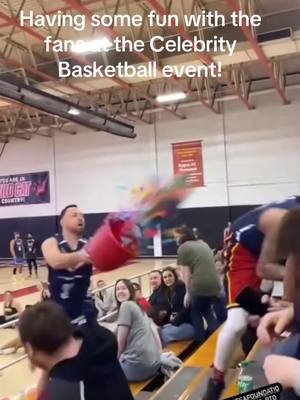 A post by @jtorres_pr23 on TikTok caption: Messing around with the fans at the Celebrity Basketball Game by @La Promesa Foundation ! #pittsburgh #basketball #prank #celebrity @Gerald Warrick   Ready for next years event! 