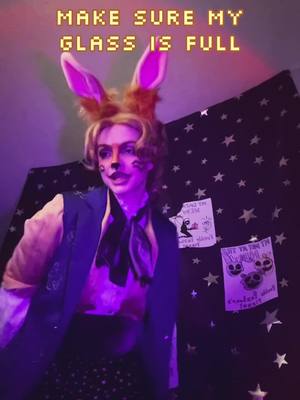 A post by @falling.for.luck on TikTok caption: this is one of my most fav songs rn 😭😭  #fnaf #fnafcosplay #fnafglitchtrap #fnafvr #fnafvrhelpwanted #fivenightsatfreddys #fuvenightsatfreddyscosplay #glitchtrap #glitchtrapcosplay #fnafhelpwanted #williamafton 