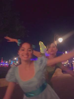 A post by @itsjessynicole on TikTok caption: THE GIRLS ARE BACK😎✨🎉🕺  @magaly grace  #mnsshp #bestfriend #dance #highschoolmusical #tinkerbell #wendy #halloween #disney 