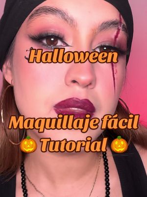 A post by @heydivalenba on TikTok caption: Maquillaje de pirata sencilloooo para este Halloween 🎃☠️✨ #fyp #paratii #maquillaje #halloweenmakeup #halloween2024 