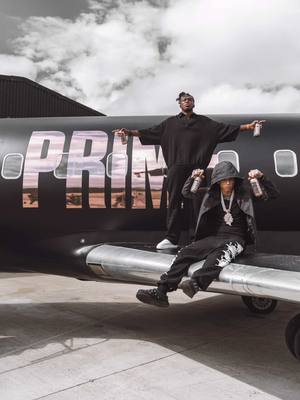 A post by @drinkprime on TikTok caption: Locked In ‘Til Infinity ✈️ @KSI @CentralCee #drinkprime 