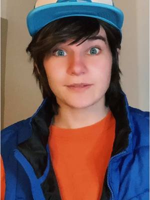 A post by @killercosplayproductions on TikTok caption: Coincidentally, I had just pulled these clothes out of the wash before I filmed 😅  #gravityfalls #gravityfallscosplay #dipper #dipperpines #dipperpinescosplay #killercos #killercosplayproductions 