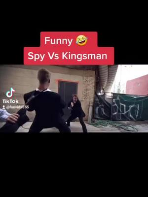 A post by @funvids555 on TikTok caption: Funny spy vs King's man #foot #footballtiktok #fitness #foruyou #chasing #funn 