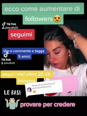 A post by @nicollo20 on TikTok caption: Risposta a @graziaguardavacca2 #Nicollofollower #nicofollowers #aumentiamofollower #follower2024 