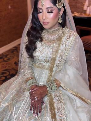 A post by @_beautybymaha on TikTok caption: Mashallah🫶#mua #desiwedding 