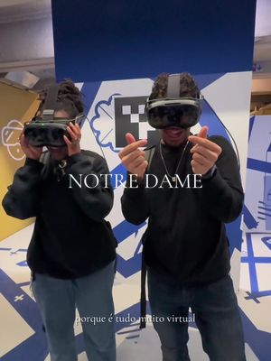 A post by @ on TikTok caption: visitando nossa amiga notre dame de outro jeito e de graça #paris #notredame #vr #realidadevirtual 