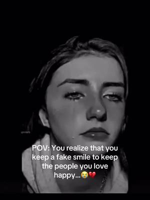 A post by @ugh_people_h8te_me on TikTok caption: #foryoupage #viral #fyp #foryou #depresiontiktok💔 #ugh_people_h8te_me #fakesmile 