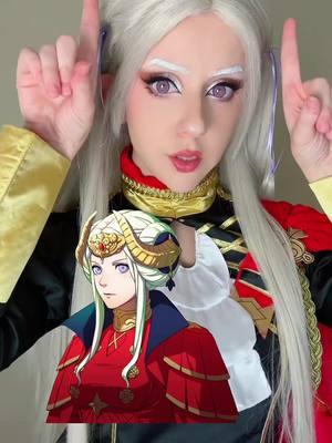 A post by @ribcaqe on TikTok caption: first date idea: overthrow the church of seiros #edelgard #fireemblem #edelgardcosplay 