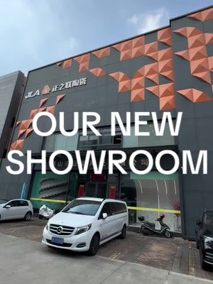 A post by @ on TikTok caption: Come and take a look at our new showroom!!! New elements. New design! #tiles #walltiles #design #interiordesign #backsplash #floortiles #subwaytile 