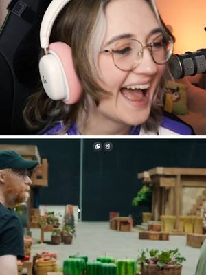 A post by @bekyamon on TikTok caption: I'm a bit scared of the villagers in the Minecraft movie... #minecraftmovie #mojang #beykamon #mcyt #minecraftlive