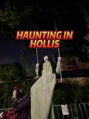 A post by @nycsneakylinks on TikTok caption: A Haunted House you must visit this spooky season!  👤 @ahauntinginhollis  📍 21117 Hollis Ave, Queens, 11429 🗓️ October Fri-Sun ⏰ 4pm-10pm #spookyseason #queensnyc #hauntedhouse #nychalloween #nycactivities 