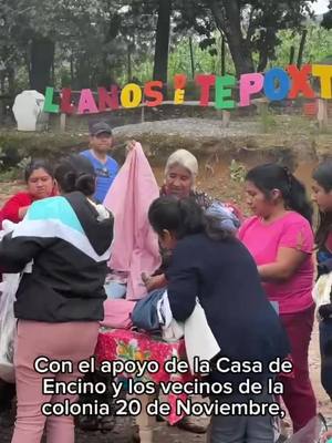 A post by @ridelft on TikTok caption: Todo apoyar a la comunidad de Llanos de Tepoxtepec @casadeencino 