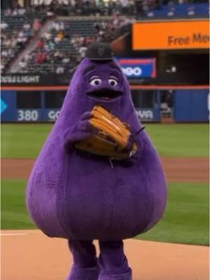 A post by @donsaladino on TikTok caption: This goes out to my #mets fans! #lgm #grimace #lfgm #omg