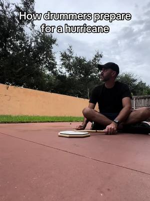 A post by @skinnygeorge on TikTok caption: Might as well get better while we wait. #drummer #hurricane #drumlife #drummers #marchingbandlife 