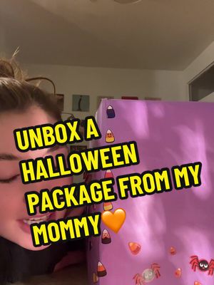 A post by @staarrgiirrl on TikTok caption: My Mom loves sending little seasonal care packages & its always something I look forward to. Shes just the best 😇 HAPPY HALLOWEEN EVERYONE