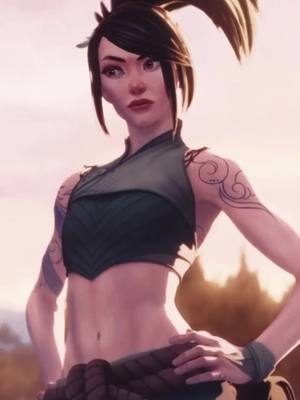 A post by @jo_4oo on TikTok caption: 💚💚 #leagueoflegend #akali 