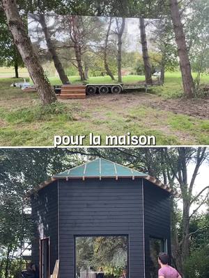 A post by @ulysselubin on TikTok caption: Tiny House en hexagone VS rectangle 🥊