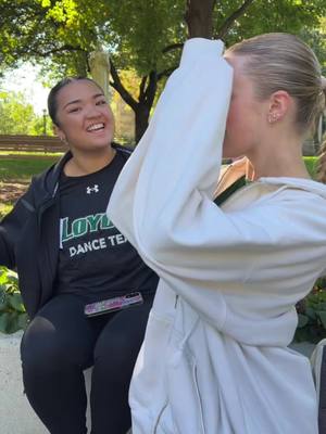 A post by @kaitconstantino on TikTok caption: DANCE TEAM PIE DAY @Loyola MD Dance Team 