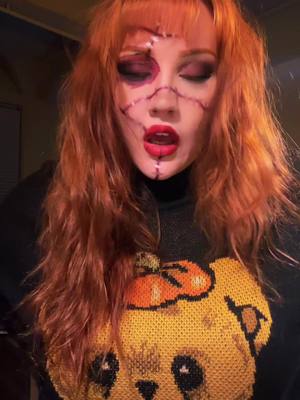 A post by @thedaintydeparted on TikTok caption: #fakebloodwarning⚠️ #halloweenlook #chucky #fyp #gay #lesbiansoftiktok #redhead 