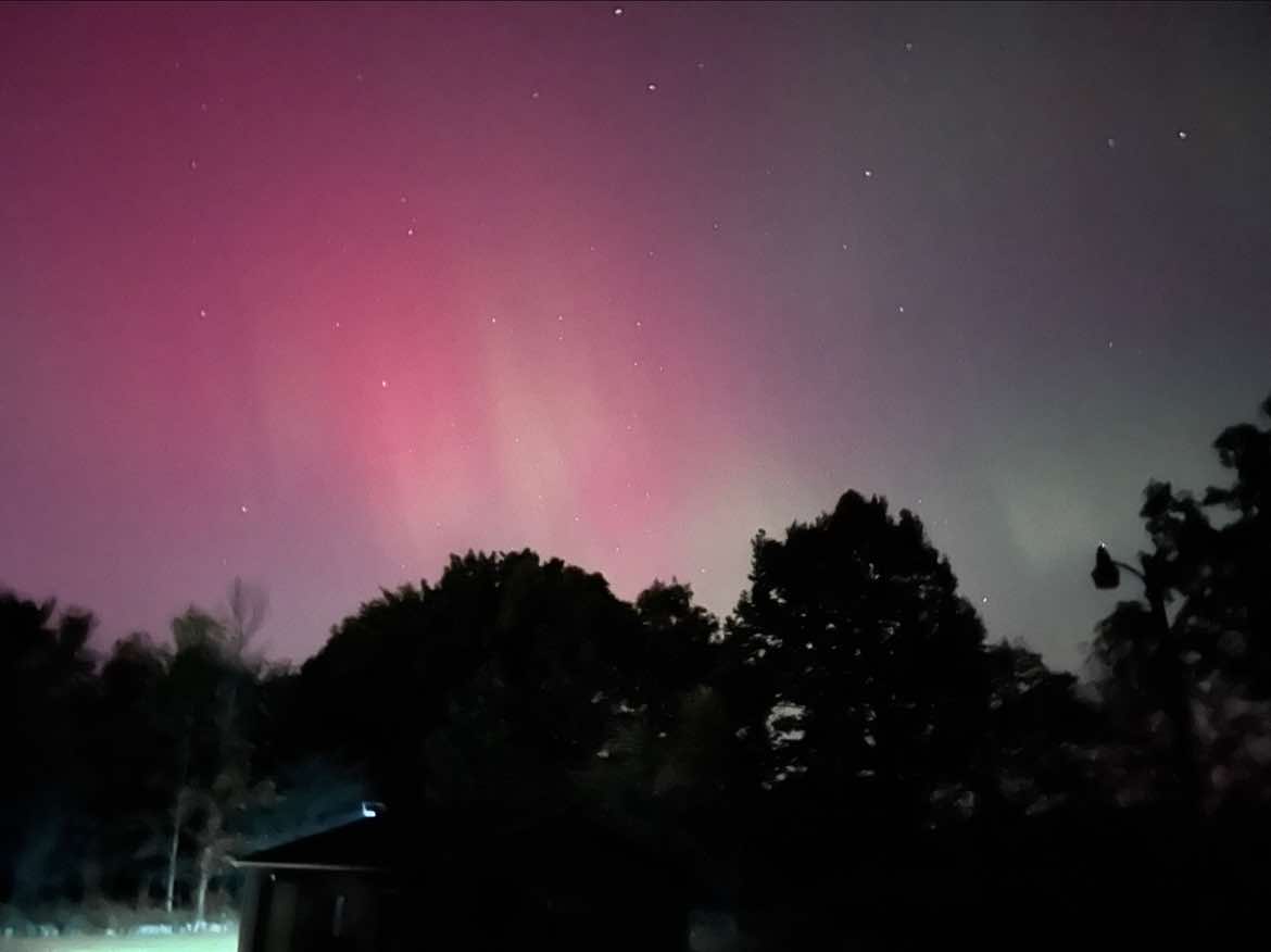 A post by @krking48817 on TikTok caption: #northernlights #michigan 