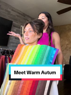 A post by @foryourreputatio on TikTok caption: Meet Warm Autumn     Did you know there’s more than one type of Autumn? This beautiful client is a Warm Autumn, which means she gets the best of both worlds—rich, earthy tones from Autumn with a touch of vibrant warmth from Spring! 🌼🍂 Think spicy reds, golden yellows, and warm olive greens that bring out her natural glow.     Curious if Warm Autumn might be your season? Let’s find out! Book your seasonal color analysis today! 🎨       Like-Follow-Share-Save                                                                ___________________________________________                   Color Analysis Session | Seasonal Color Analysis | Color Expert | Autumn Season                               #seasonalcoloranalysis #warmautumn #vegascoloranalyst👑 #coloranalysis  #findyourpalette 