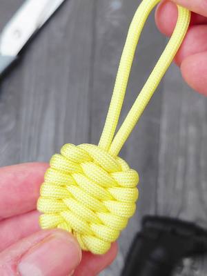 A post by @cordbraid on TikTok caption: Paracord Trilobiten Knot Key fob 😎Follow me and learn more beautiful knots#selfmotivation #bracelet #tutorial #paracord #handicraft #diyproject #tutorials #handmade 