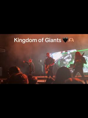 A post by @courtmcghee on TikTok caption: Got to see @kingdomofgiants in Cleveland and Ive never been so happy! If youve not heard of them before RUN! My first time seeing them live and definitely wont be the last 🖤🤘🏻