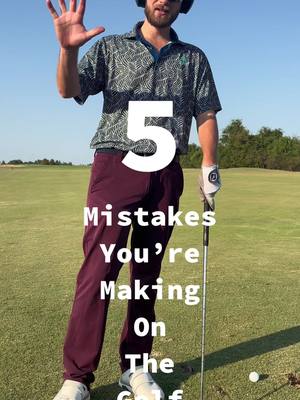 A post by @ryanpalmergolf on TikTok caption: Don’t let these common mistakes ruin your golf game! ⛳️ #GolfMistakes #GolfTips #fyp #improveyourgame #GolfLife 