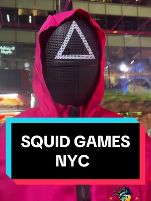 A post by @nycsneakylinks on TikTok caption: Squid Games have arrived in NYC! 📍Manhattan Mall - 100 W 33rd St, New York, NY 10001 (Enter at the northwest corner of 6th Avenue and 32nd Street) 🎟️ For Discounted Tickets NYCSNEAKYLINKS10 ℹ️ Dress comfortably for physical movement  ⏳DURATION OF EXPERIENCE: 60 minutes @Fever #feverambassador  #squidgameexperience #thingstodoinnyc #squidgames #datenight #nyctok 