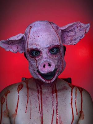 A post by @mbi_glam on TikTok caption: Oink oink mf 🐽🐽🐽🐷🐷🐷🐖🐖🐖##spookyseason##halloweenmakeup##sfxmakeup##piggy##pigmakeup##halloweenmakeup##sfxmakeup##creepymakeup##fyp##like