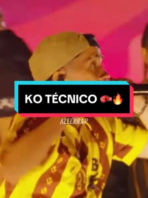 A post by @aleexrap on TikTok caption: KO TÉCNICO 🥊🔥 #gazir #kmbra #españa #fms #freestyle #urbanroosters #aleexrap #fmsespaña #viral #ra 