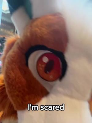 A post by @worm_soup on TikTok caption: POV Gremlin attack #furry #fursuit #furryfandom #furries #fursuiter 