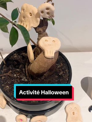 A post by @leaetvous on TikTok caption: Activité Halloween en pâte à sel pour les enfants  🧌👹😈 résultat en fin de vidéo #a#activitye#enfantsm#maternellep#parents