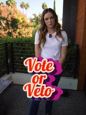 A post by @dpanabaker on TikTok caption: Vote or Veto: Join me in advocating for what you believe in! #ElectionDay is 22 days away, do you know what you’re voting for? I’m voting for a candidate who has a clear and concise plan of action forward. Head to iwillvote.org to check your registration & make your voting plan!