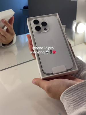 A post by @arl.lifestyle on TikTok caption: hey im back lol 🤗 #iphoneunboxing #iphone16pro #unboxing #asmr #iphone #Lifestyle #Vlog #vsco #newphonewhodis 