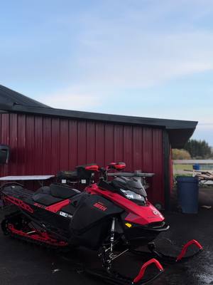 A post by @ontario_sledderz on TikTok caption: Took her out for a bath 🧼 #skidoo #summit850 #bringwinter #winter2025 ##sledding##edit