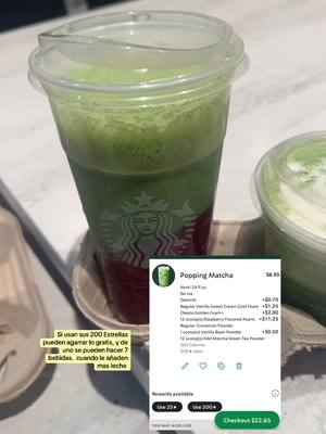 A post by @ on TikTok caption: Bendito sea Dios por los alimentos. Use your 200 stars for your free drink #starbuckshack 