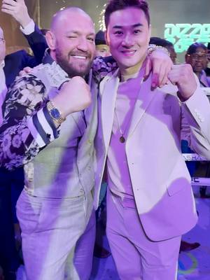 A post by @dkyoowcs on TikTok caption: BKFC in Spain with Conor McGregor. I met Conor McGregor for the second time at BKFC Spain. He's a nice guy and a legend in the sport. God bless you. #dkyoo #conormcgregor #bkfc #spain🇪🇸 